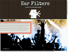 Tablet Screenshot of earfilters.net